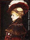 Hans Makart Famous Paintings - Portrait de femme en costume d'apparat